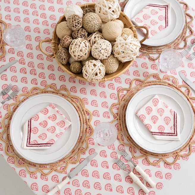 Carnation Blush Tablecloth