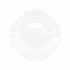 White bone china plate on a white background