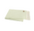 Light green blanket with white fringe on a white background