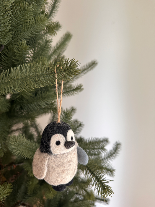 Felt Penguin Christmas Ornament