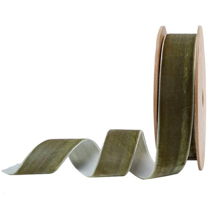 1" Velvet Olive Ribbon