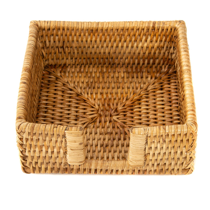 Rattan Honey Brown Cocktail Napkin Holder
