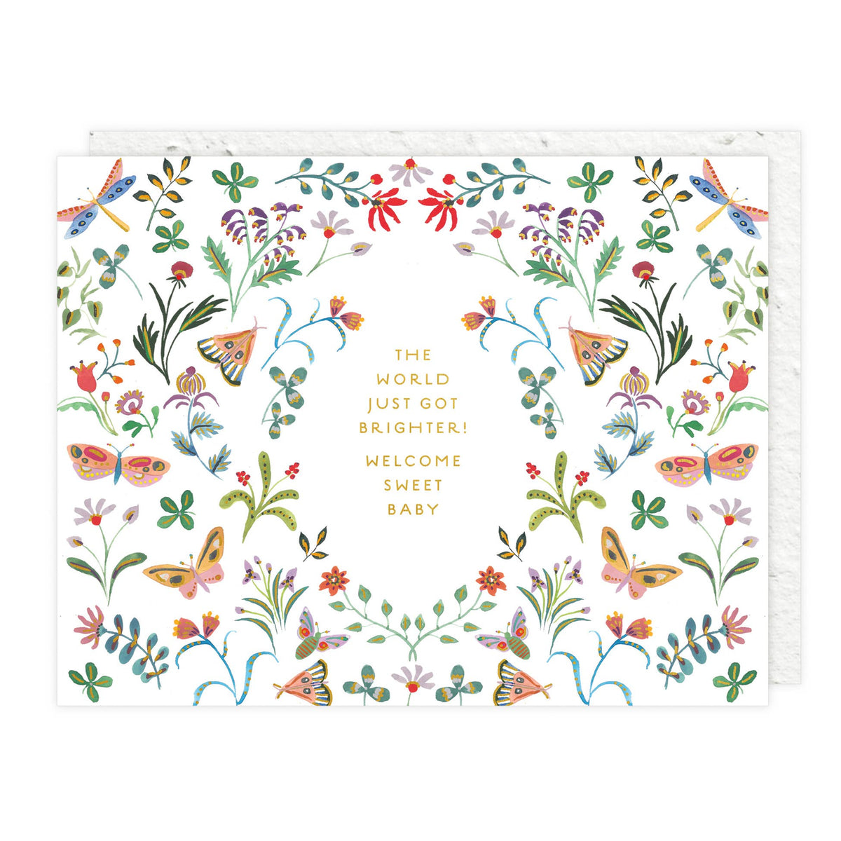 Butterfly Garden - Baby Card