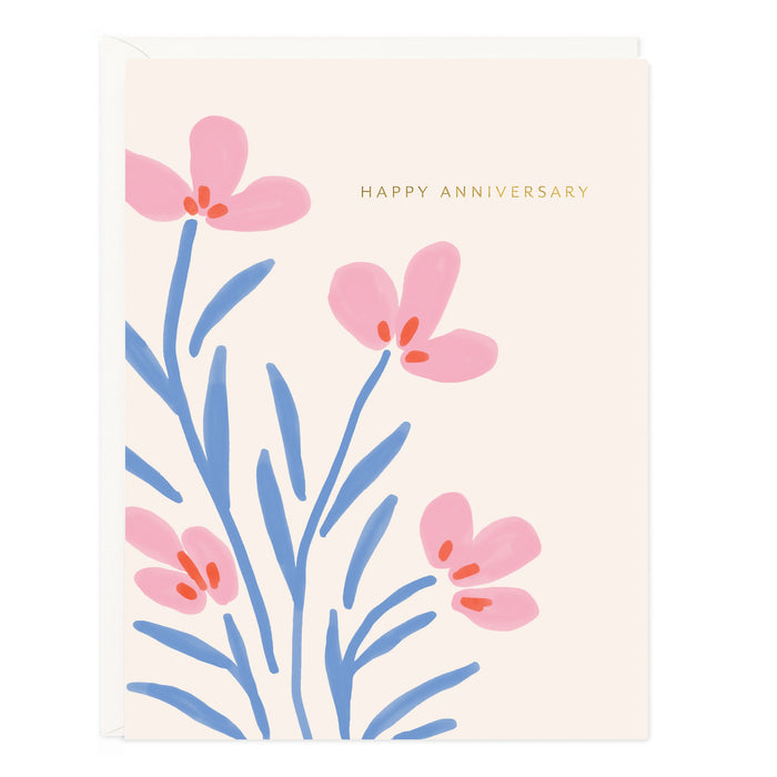 Anniversary Floral Card