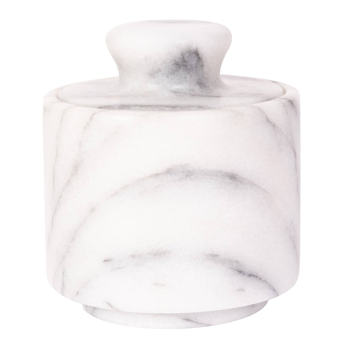 Marble Salt Cellar with Lid