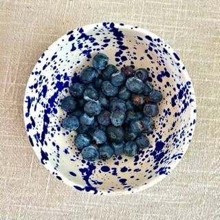 Blue Splatter Nibble bowl