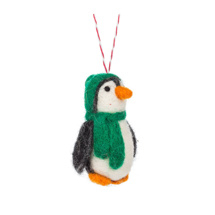 Penguin with Hat Ornament