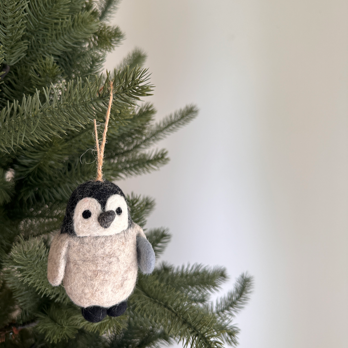 Felt Penguin Christmas Ornament