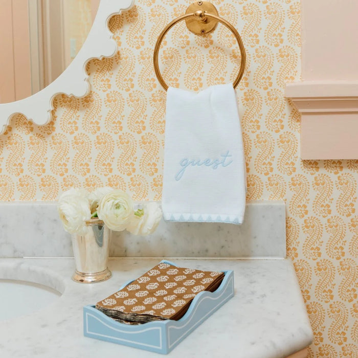 Brown Tullie Paper Guest Towels (25 pieces)