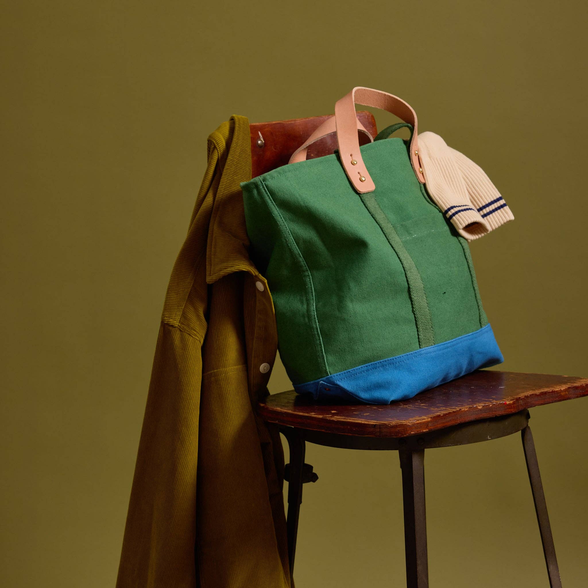 Small Zipper Tote - Pine & Ocean – Homeport