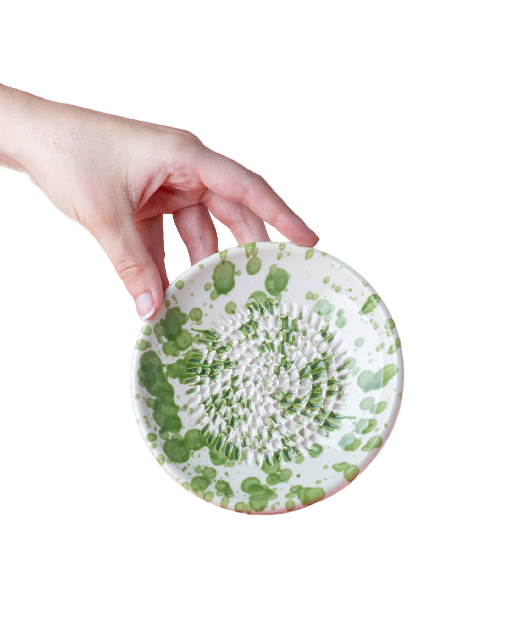 Small Green Ceramic Garlic Grater