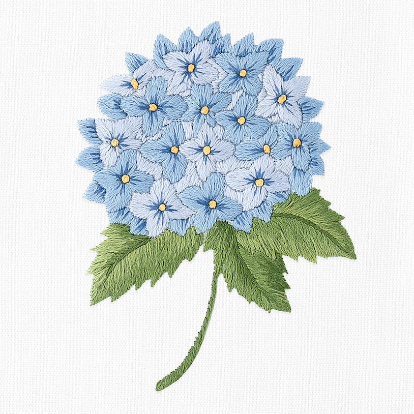 Homeport Hydrangea Hand Towel