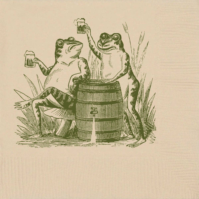 Toasting Toads Cocktail Napkins