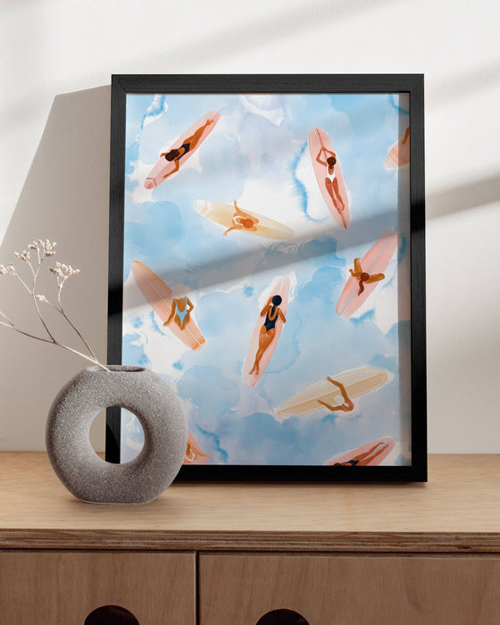 Surfers Art Print Individual: 12" x 16"