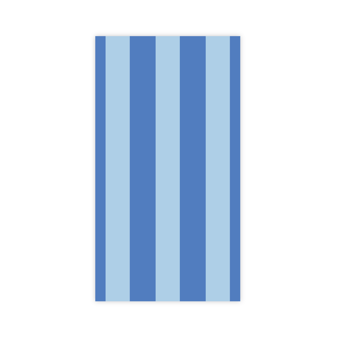 Light & Dark Blue Cabana Stripe Guest Towels