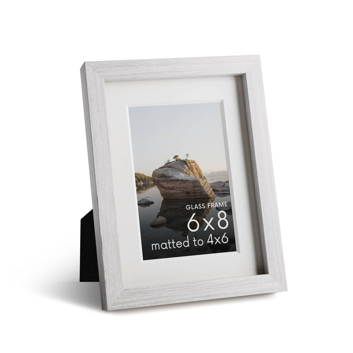 White Oak Frame with Glass: 8x10