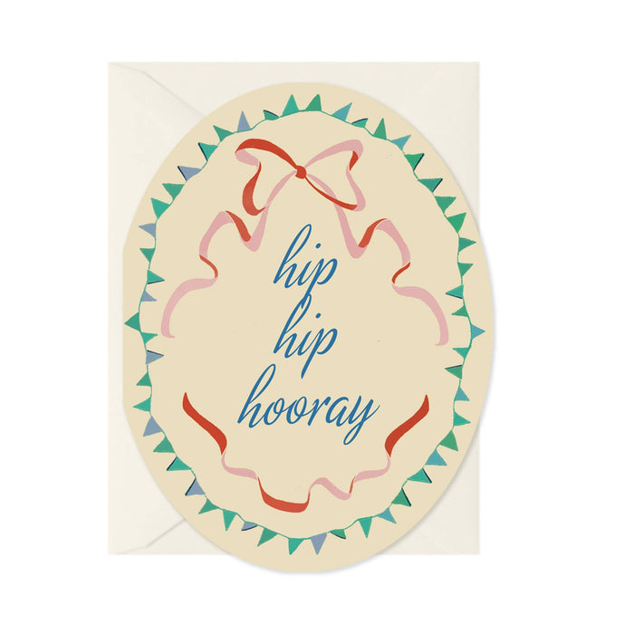 Hip Hip Hooray - Oval: Single card