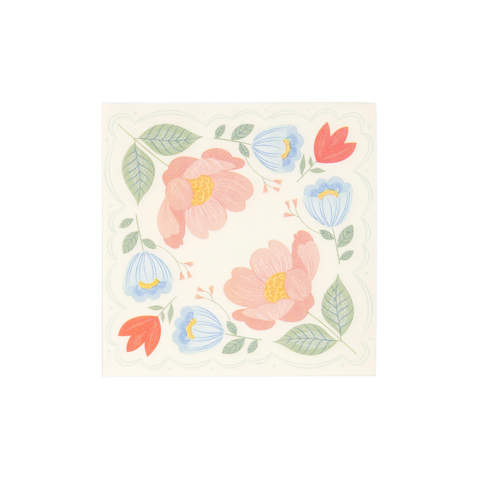 Floral Corner Napkins