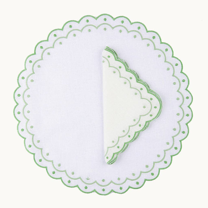 Carmen Linen Green Napkins