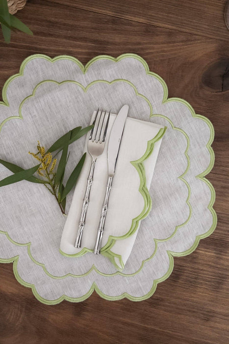 Iris Linen Placemats/Napkins - Set of 4