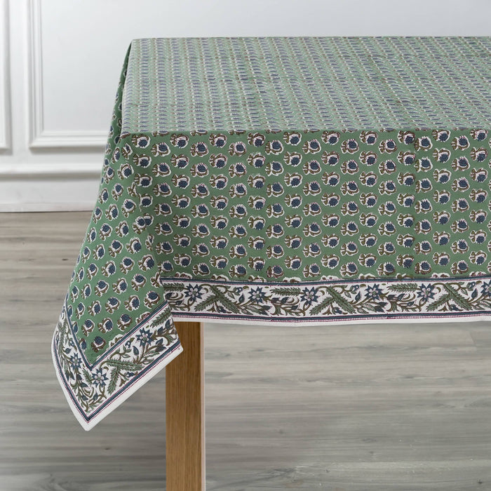 Luna Basil Green Tablecloth - 70" x 118"