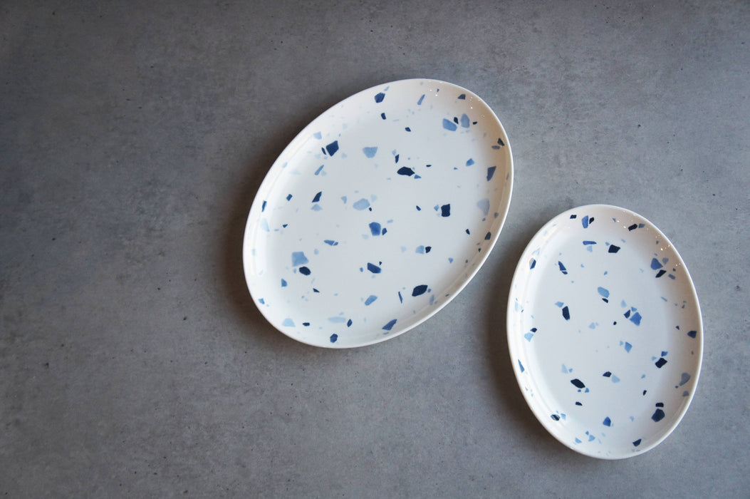 Terrazzo Azzurro - 11" Oval Platter