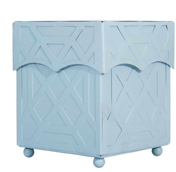 Dusty Blue Chippendale Tissue Holder