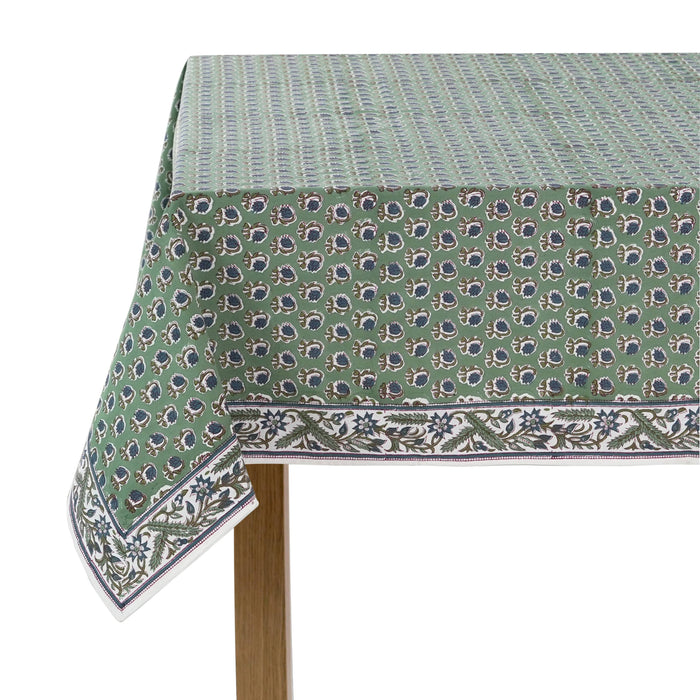 Luna Basil Green Tablecloth - 70" x 118"