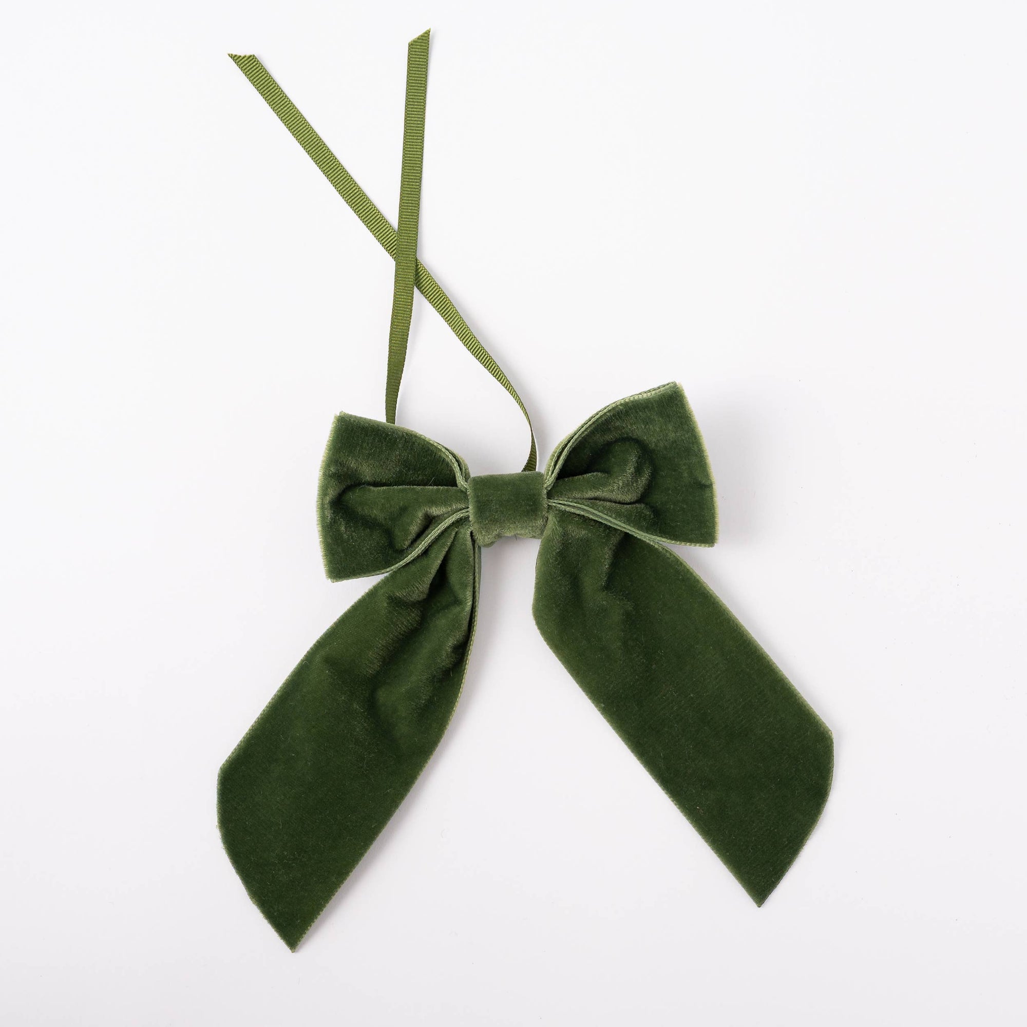 Velvet Napkin Bows - Green