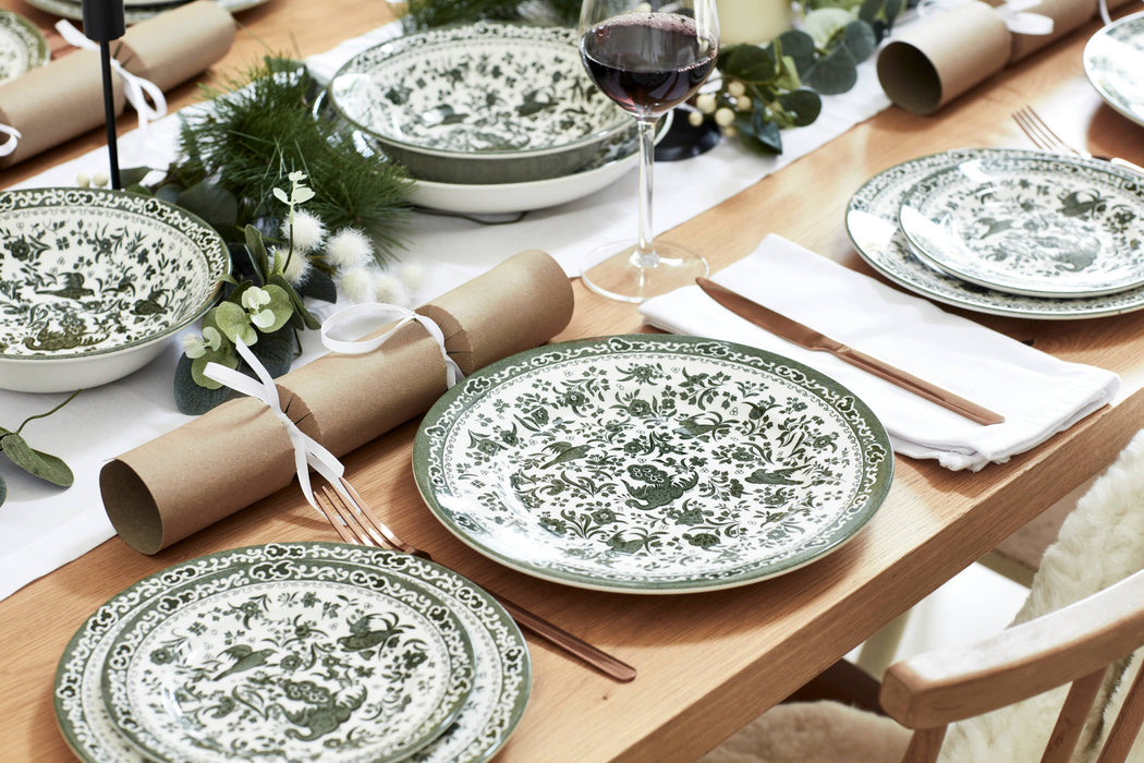 Green Regal Peacock Plate Dinner Plate