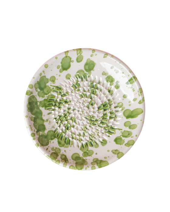 Small Green Ceramic Garlic Grater