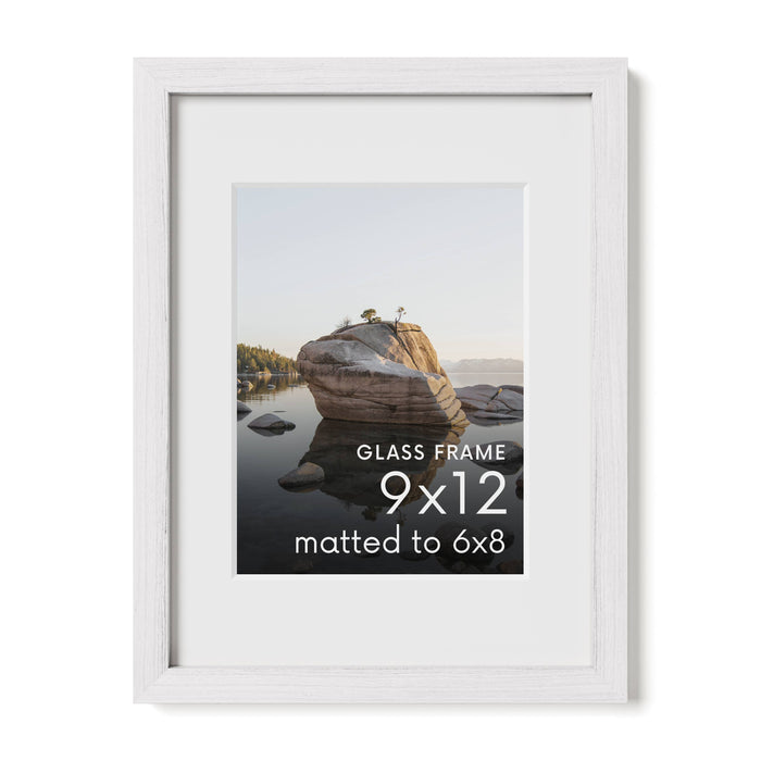 White Oak Frame with Glass: 8x10