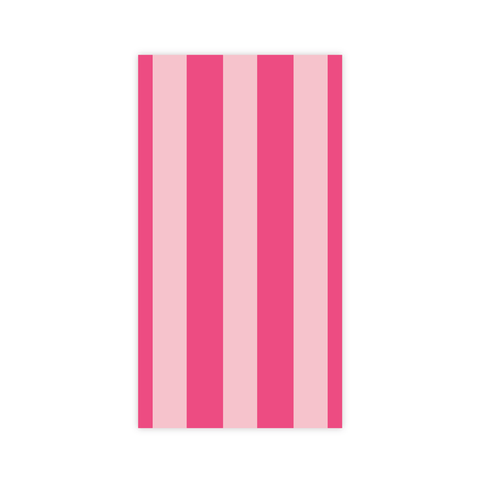 Light & Haute Pink Cabana Stripe Guest Towels