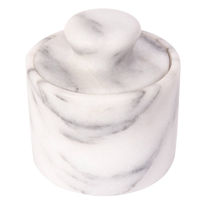 Marble Salt Cellar with Lid