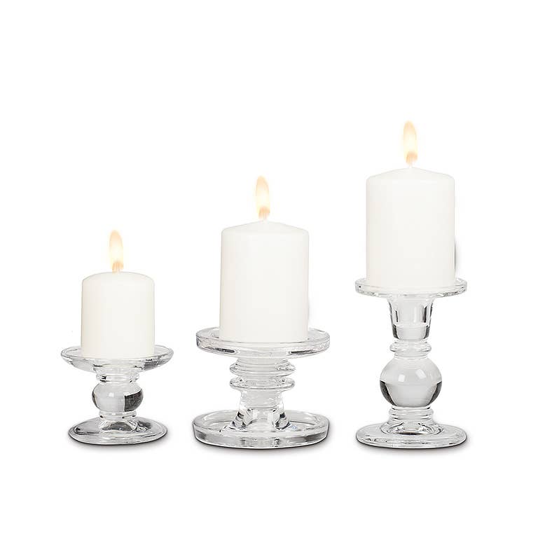 Small Reversible Candle Holder - 3.5"L