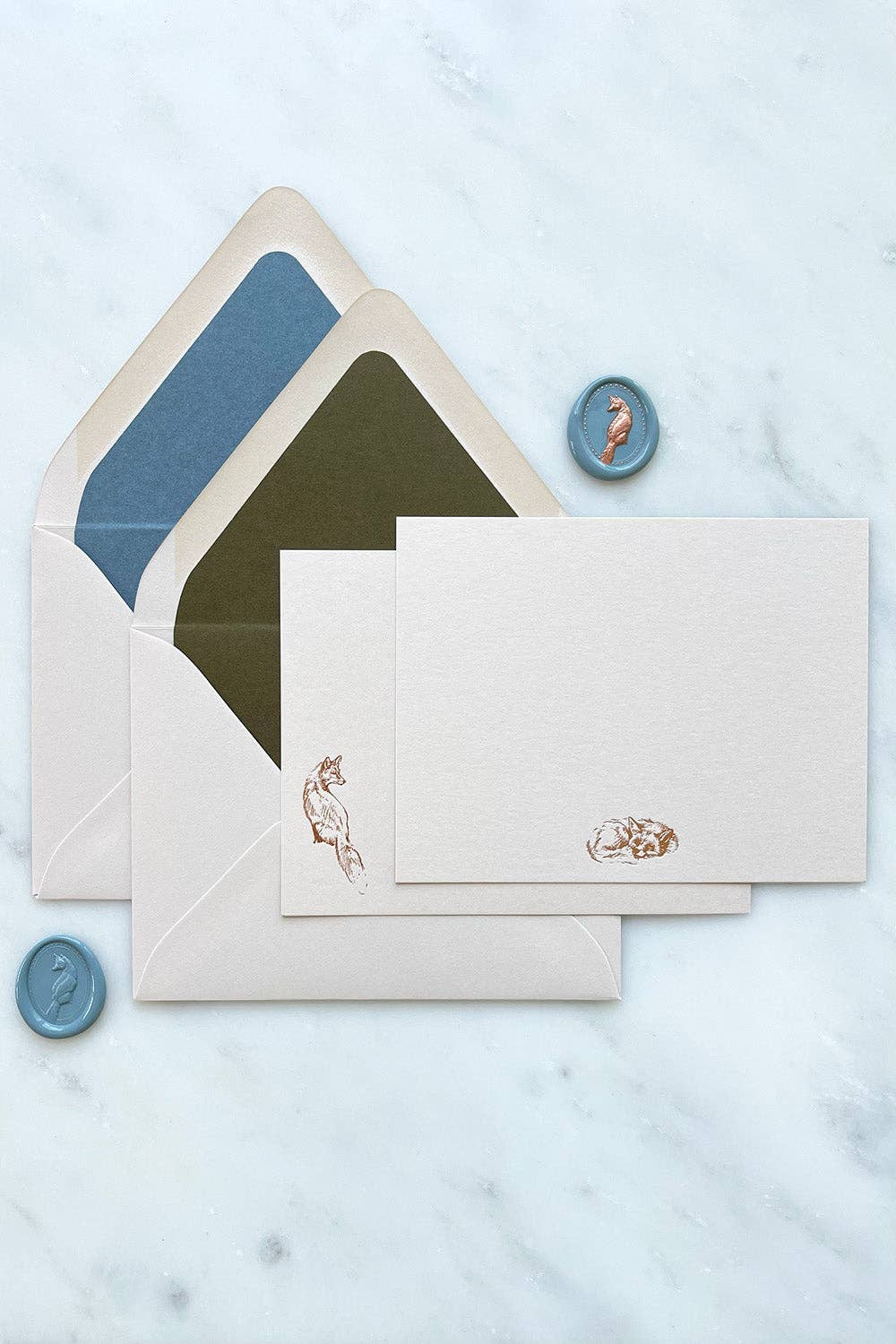 Mixed Fox Foil - Set of 8