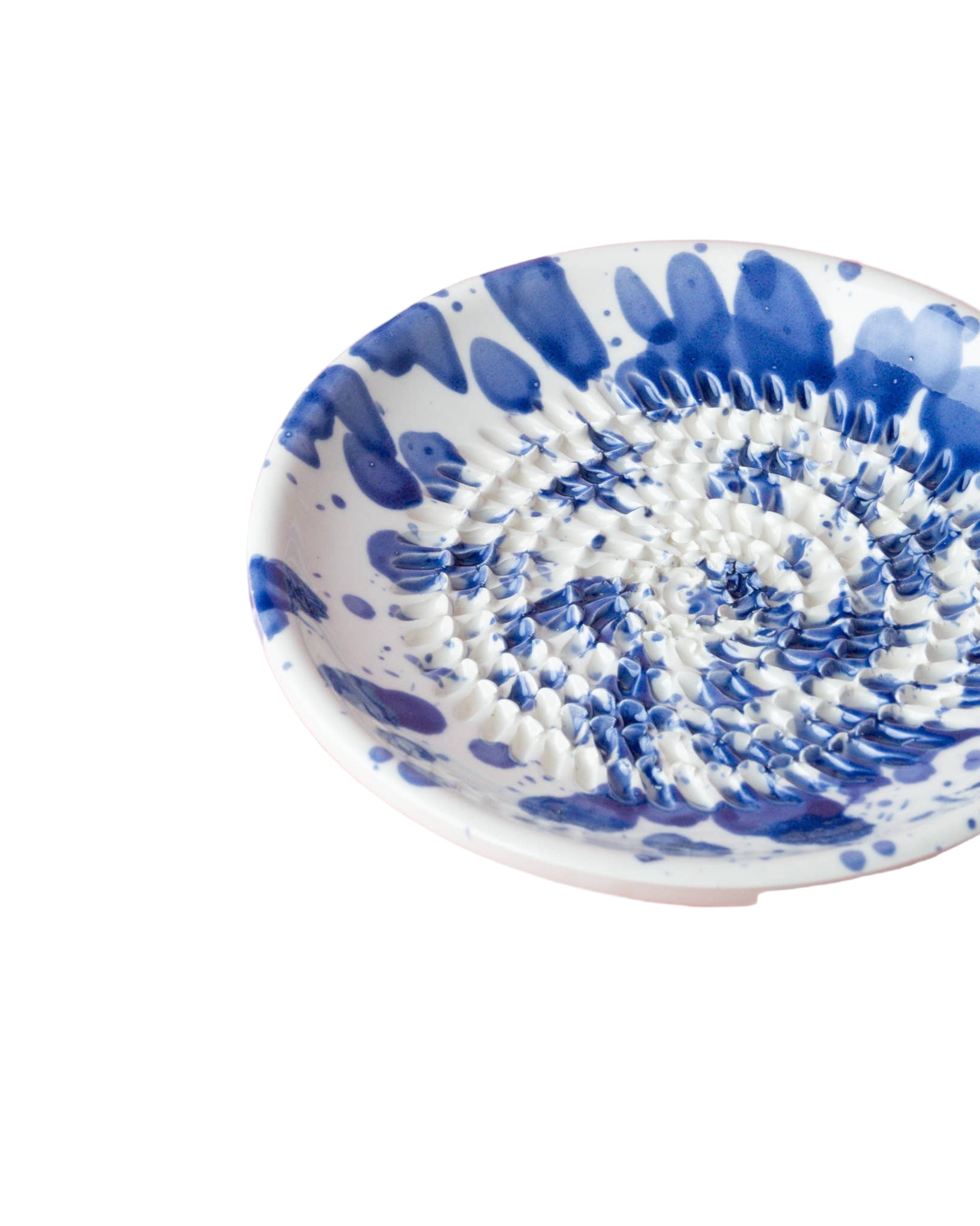Blue Splatter Small Garlic Grater