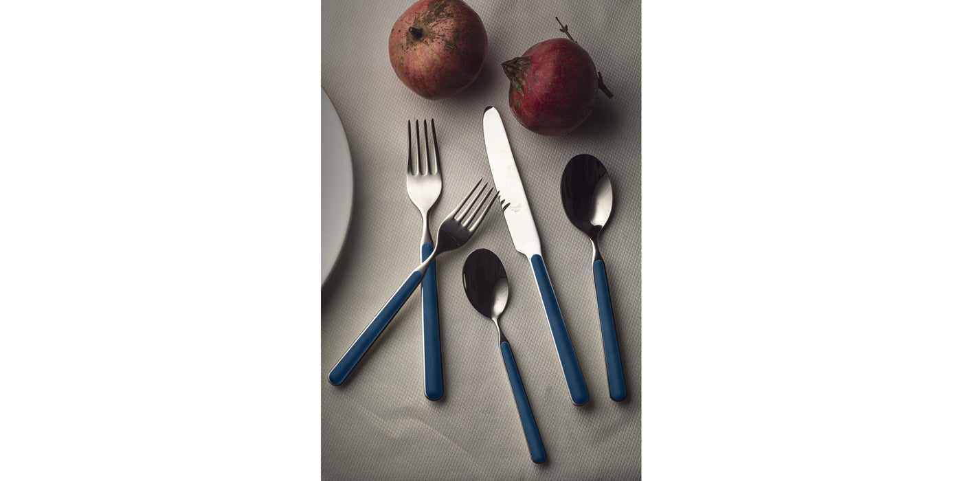 Blue - Italian Made Flatware 5 piece set