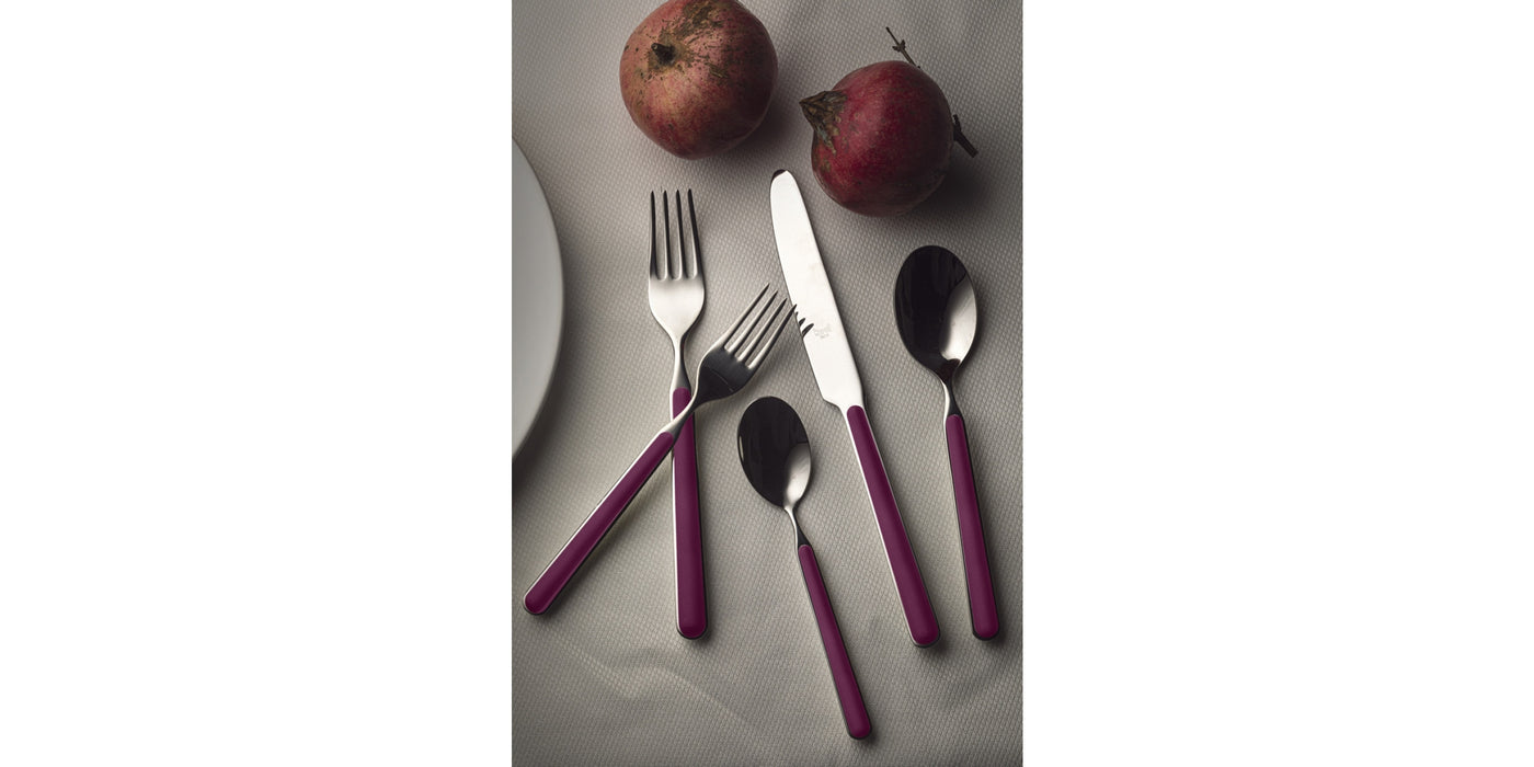 Light Mauve - Italian Made Flatware 5 piece set