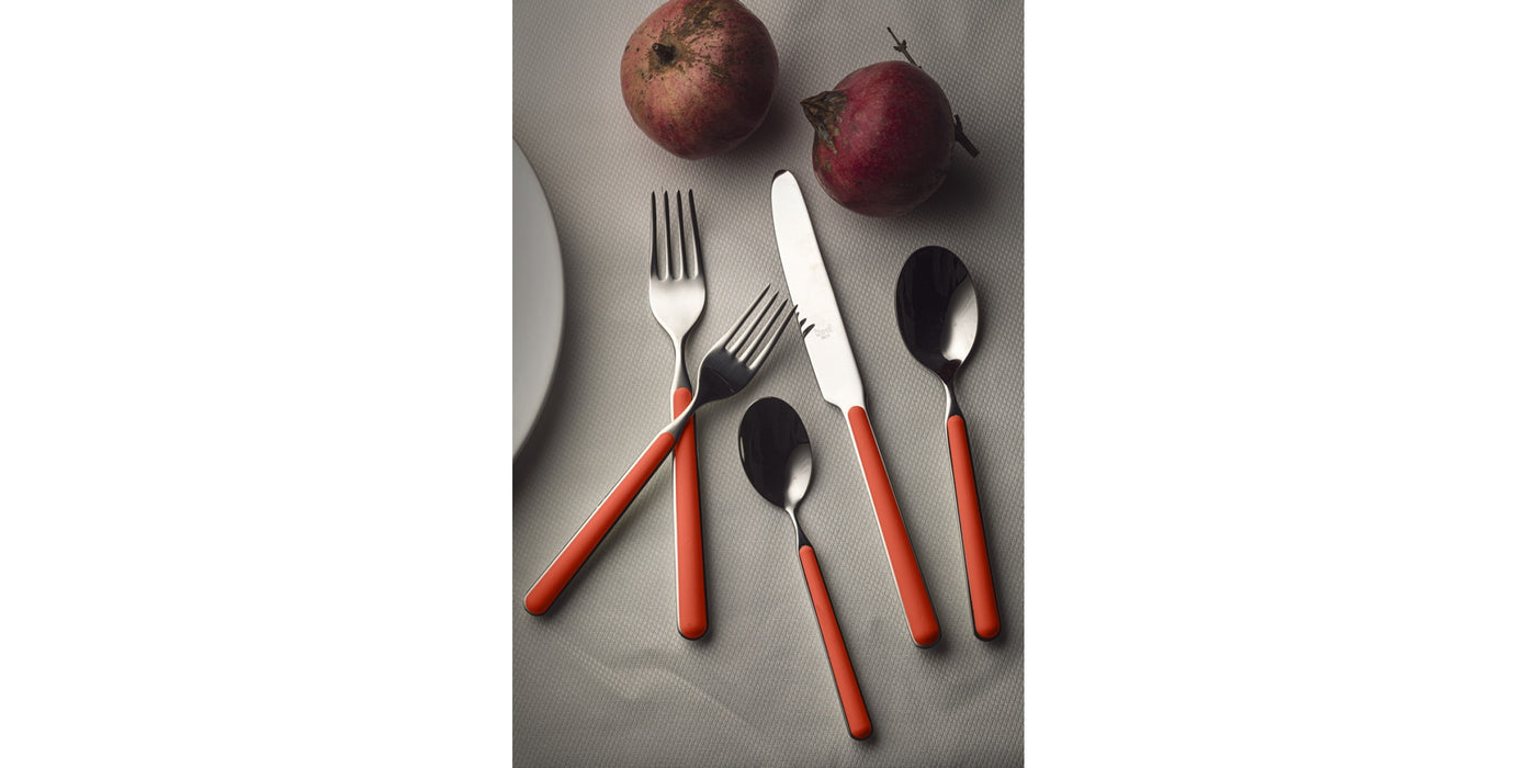 Coral - Italian Made Flatware 5 piece set