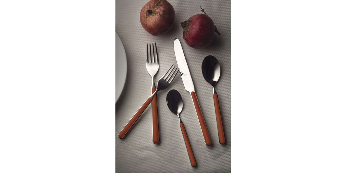 Rust - Italian Made Flatware 5 piece set