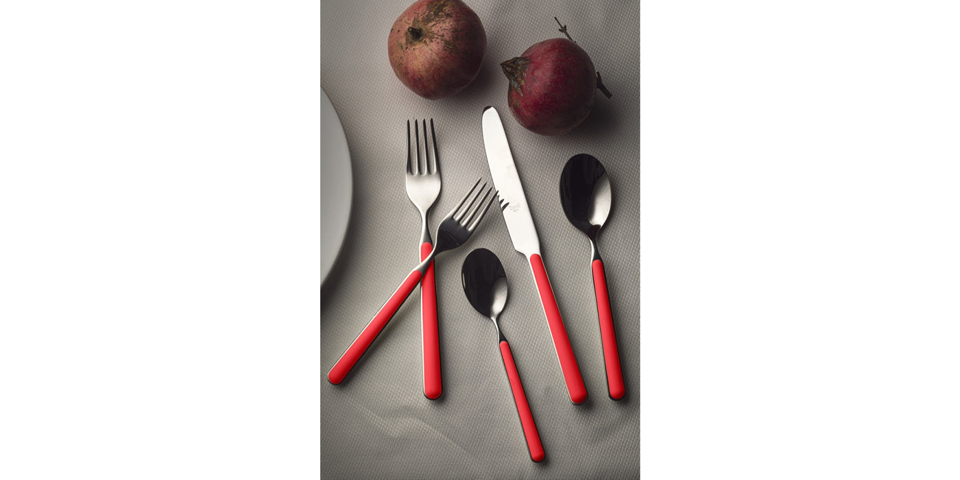 Red Flatware- Italian Made 5 piece set