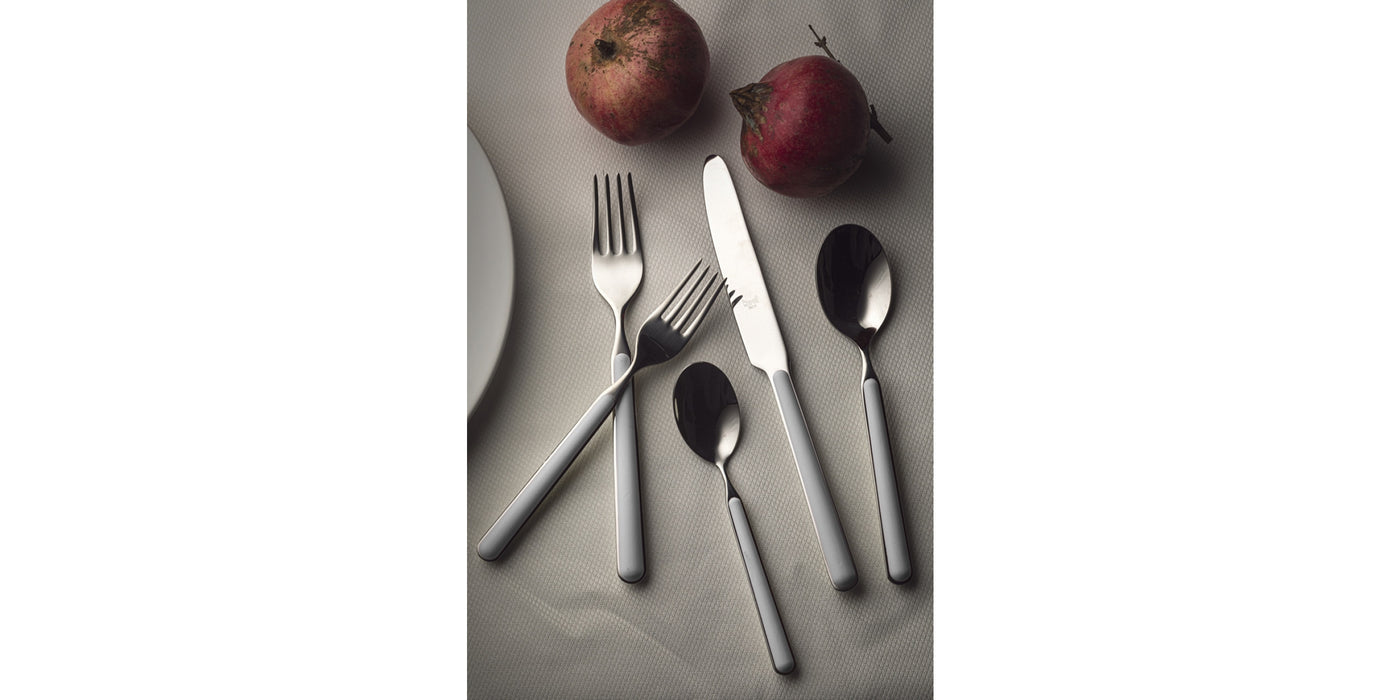 White - Italian Made Flatware 5 piece set