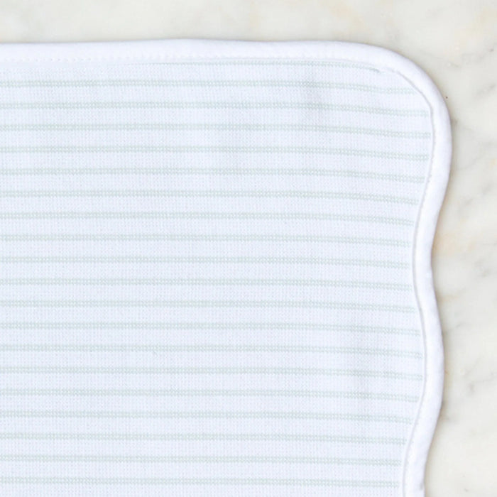 Green Pinstripe Kitchen Towels (pair)
