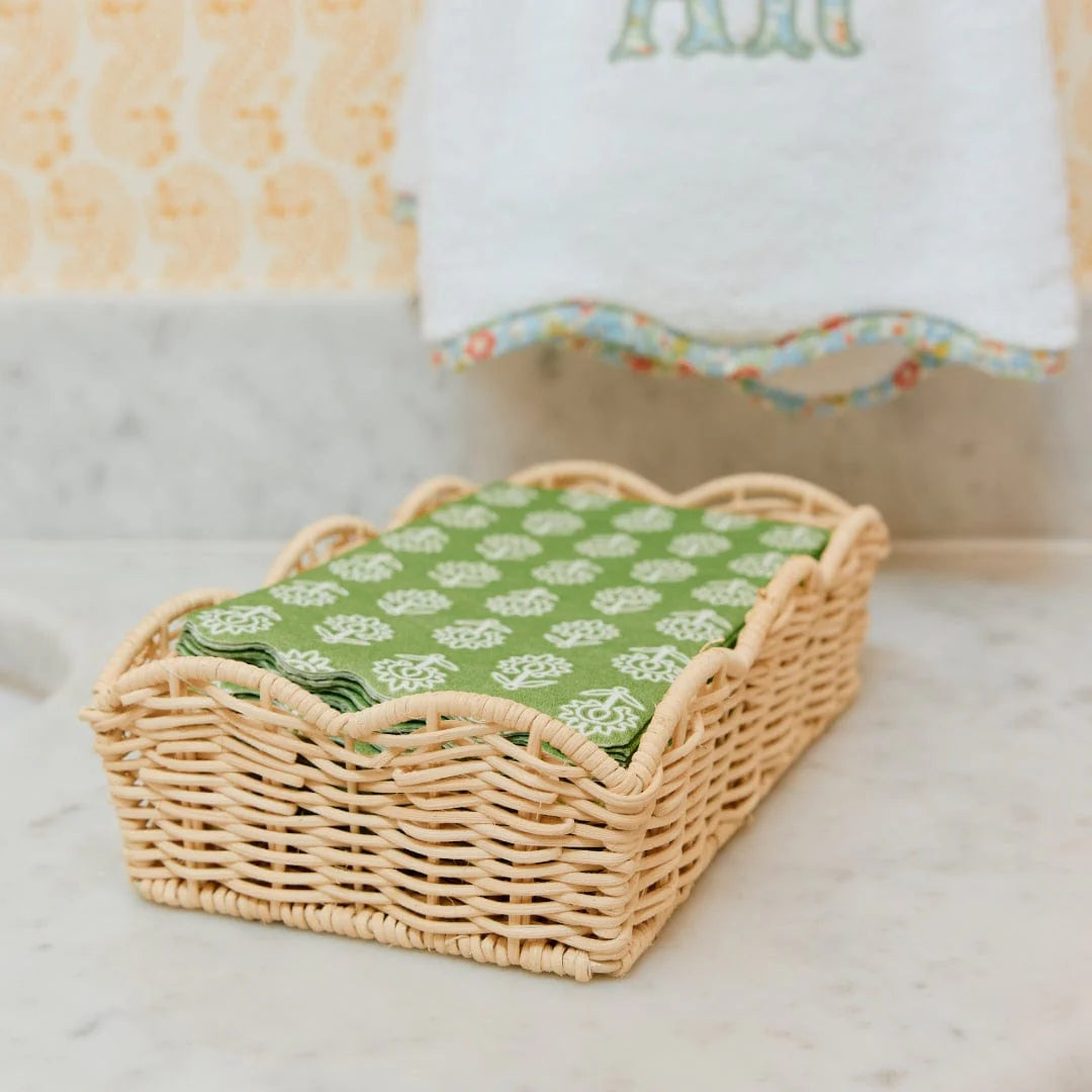 Green Tullie Paper Guest Towels (25 pieces)