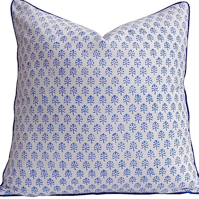 Ava Blue Throw Pillow