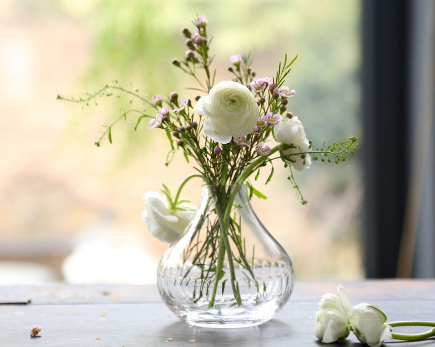 Crystal Vase with Lens Design