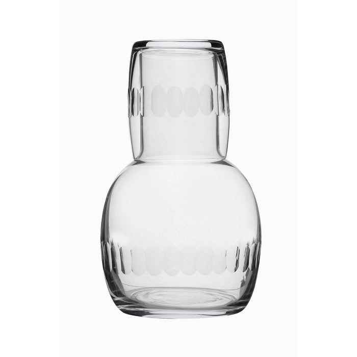 Crystal Carafe Set with Lens Design