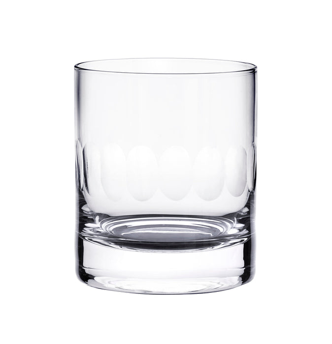 Whiskey Glasses with Lens Design - Set of 2