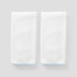 2 light blue on white signature towels on grey background